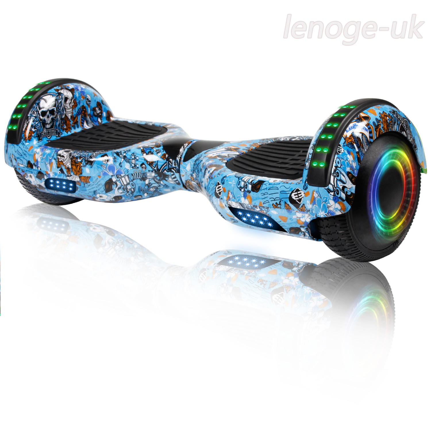 Electric bluetooth hoverboard self balance scooter led light hoover